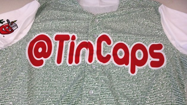 TinCaps Social Media Jersey 2013