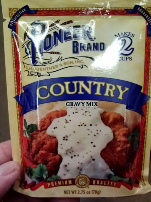 The gravy was a mix.